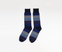 Mens Rugby-Stripe Socks  Navy - thumbnail