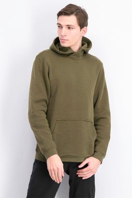 Mens Fleece Hoodie  Native Green