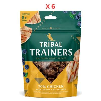 Tribal Trainers Chicken Quinoa & Blueberry Dog Treats 80g (Pack of 6) Tribal Trainers Chicken Quinoa & Blueberry Dog Treats 80g (Pack of 6)