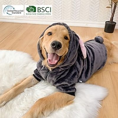 Big Dog Clothing Autumn And Winter Golden Hair Medium Sized Big Dog Bsci Certification_ Grs Regeneration Certification Lightinthebox