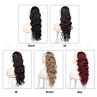 wigs europe, america, africa, large curly wig, ponytail, stretch mesh, large wave wig, ponytail, hair, chemical fiber ponytail miniinthebox - thumbnail