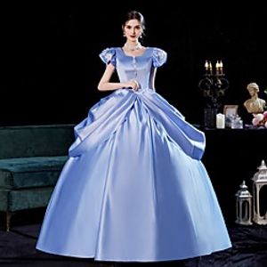 Princess Shakespeare Gothic Rococo Vintage Inspired Medieval Dress Party Costume Masquerade Women's Costume Blushing Pink  Sky Blue Vintage Cosplay Party Special Occasion Wedding Party 34-Length Lightinthebox