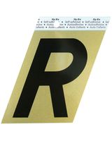 Hy-Ko 3-1/2 Inches Aluminum Adhesive Letter R - thumbnail