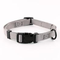 Helepet Nylon Plain Dog Collar Grey Large