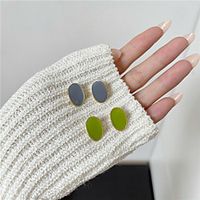 s925 silver needle korea small fresh and simple small avocado earrings female 2021 new sweet girl earrings Lightinthebox - thumbnail