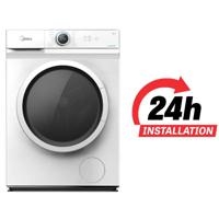 Midea 8KG Front Load Washing Machine | BLDC Inverter Motor | 1400 RPM | 15 Programs | Fully Automatic Washer | Lunar Dial | LED Display | Multiple... - thumbnail