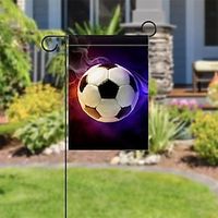 2pcs Qatar World Cup Garden Flag Mascot Flag Double-Sided Printing Garden Flag Welcome Flag Lightinthebox - thumbnail