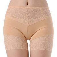 Cosy Lace Traceless Embroidered Hollow Breathable Low Rise Boyshorts For Women