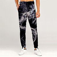 Men's Novelty Casual / Sporty Outdoor Sports Casual Daily Sweatpants Trousers Pants Graphic 3D Full Length Print Black miniinthebox - thumbnail