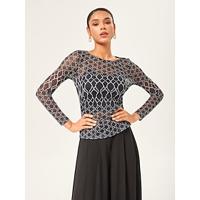 Stretch Geometric Print Base Layer