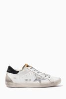 Super-Star Sneakers in Leather & Metallic Star - thumbnail