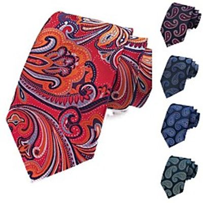 Men's Work Necktie - Floral  Jacquard Lightinthebox