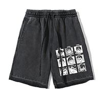 Berserk Guts Shorts Beach Shorts Acid Wash Bottoms Anime Graphic Street Style Shorts For Men's Women's Unisex Adults' Hot Stamping 100% Cotton Casual Daily Lightinthebox - thumbnail