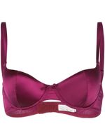 Fleur Du Mal luxe stopped balconette bra - PURPLE