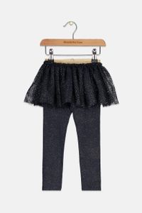 Toddler Glittery Pull On Skirt Pants  Navy Combo