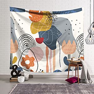 Art Colorful Flower Wall Tapestry Art Decor Blanket Curtain Hanging Home Bedroom Living Room Decoration Polyester miniinthebox