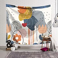Art Colorful Flower Wall Tapestry Art Decor Blanket Curtain Hanging Home Bedroom Living Room Decoration Polyester miniinthebox - thumbnail