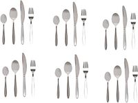 Winsor 24-Piece Stainless Steel Cutlery Set with Stand, WR3000-24