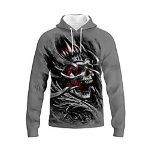 Inspired by Skull Heads Skull Hoodie Anime 100% Polyester Pattern Harajuku Graphic Kawaii Hoodie For Unisex / Couple's miniinthebox