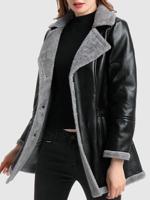 PU Leather Thicken Women Jackets