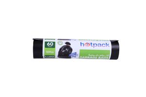 Hotpack | Heavy Duty Garbage Bags 60 Gallon Large 95 X 120 Cm | 12 Pieces X 15 Rolls