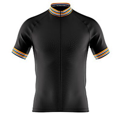 21Grams Men's Short Sleeve Cycling Jersey Summer Spandex Polyester Black Stripes Bike Jersey Top Mountain Bike MTB Road Bike Cycling Quick Dry Moisture Wicking Breathable Sports Clothing Apparel Lightinthebox