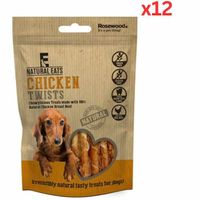 Rosewood Natural Eats Chicken Twists Dog Treats (80g x 12) - thumbnail