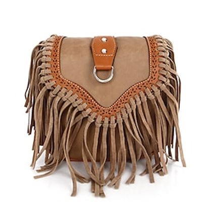 Fringe Cross Body Bag Boho Bohemian Medieval Bag Shoulder Bag Retro Vintage Viking Women's LARP Party 2018cm Lightinthebox