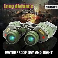 HD Portable 50x50 8m/1000m Professional Binoculars Army Military Telescope Night Vision With Reconnaissance Coordinates Compass Binocular Waterproof Outdoor Hiking Camping Hunting Optics Travel miniinthebox