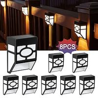 48pcs Solar Powered Fence Lights LED Outdoor Waterproof Deck Lights Garden Wall Fence Decoration Lighting Solar Step Light Lightinthebox - thumbnail
