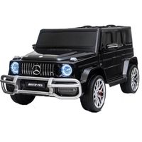 Megastar Ride On Licensed Premium 12 v Mecedes Benz 2 Seat Car AMG G63 - Black (UAE Delivery Only)