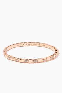 Serpenti Viper Diamond Pavé Bracelet in 18kt Rose Gold
