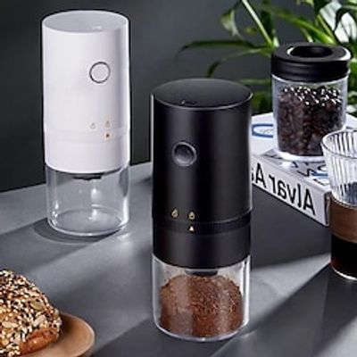 Mini Electric Coffee Bean Grinder USB Type-C Charging Espresso Spice Mill Kitchen Accessories Lightinthebox