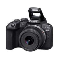 Canon EOS R10 Mirrorless Camera + RF-S 18-45 mm F4.5-6.3 is STM Lens + Adapter EF-EOS R (Hybrid Camera, DSLR Upgrade, 15 B/s, 4K Videos, Dual Pixel CMOS AF II Focus System, WLAN) Black (R10+RF-S1845mF4563) - thumbnail