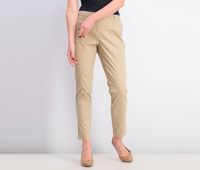 Womens Plain Pants  Beige - thumbnail