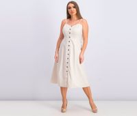 Womens Hollie A-Line Dress  Ivory - thumbnail