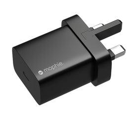 Mophie 20W USB-C Power Adapter with Power Delivery Fast Charging Wall Charger with UK Plug (MOP 20W PWR ADPTR USBC)