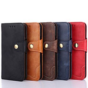 Case For OnePlus 8 Card Holder Flip Magnetic Full Body Cases Solid Colored PU Leather TPU Case For OnePlus Nord OnePlus 7 OnePlus 7 Pro OnePlus 7T OnePlus 6 miniinthebox