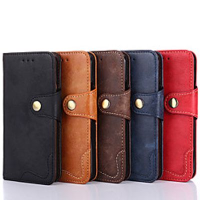 Case For OnePlus 8 Card Holder Flip Magnetic Full Body Cases Solid Colored PU Leather TPU Case For OnePlus Nord OnePlus 7 OnePlus 7 Pro OnePlus 7T OnePlus 6 miniinthebox