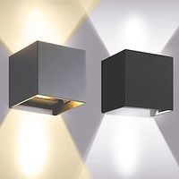 LED Outdoor Wall Light Adjustable Beam Angle 10W Up and Down Light LED Outdoor Waterproof Wall Light Gray Black Wall Light LED IP65 Waterproof 1050lm AC85-265V Lightinthebox - thumbnail