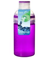 Sistema 480ml Trio Water Bottle Purple