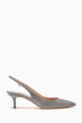 Ribbon Sling Pumps in Mosaico