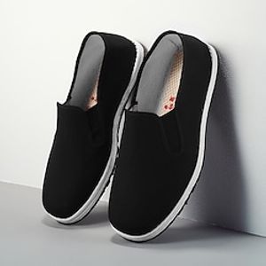 Men's Clogs  Mules Loafers  Slip-Ons Vintage Casual Outdoor Daily Cloth Breathable Black Spring Fall Lightinthebox