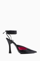 Anais 105 Mules with Strings in Smooth Leather Anais 105 Mules with Strings in Smooth Leather