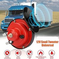 Super Loud Train Horns, 12V Waterproof Electric Snail Horn Car Horn For Trucks, Train, Boat,Cars, Motorcycle, Bikes  Boats Lightinthebox - thumbnail