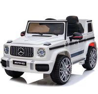 Megastar Ride On Licensed 12 V Mercedes AMG Classy Jeep - White (UAE Delivery Only)