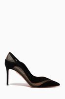 Dalia 85 Pumps in Leather & Mesh Dalia 85 Pumps in Leather & Mesh