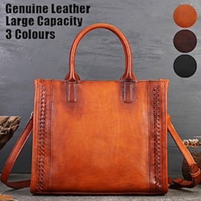 Women's Handbag Crossbody Bag Shoulder Bag Boston Bag Leather Shopping Daily Holiday Zipper Braided Strap Large Capacity Multi Carry Solid Color Black Brown Coffee miniinthebox Women's Handbag Crossbody Bag Shoulder Bag Boston Bag Leather Shopping Daily Holiday Zipper Braided Strap Large Capacity Multi Carry Solid Color Black Brown Coffee miniinthebox