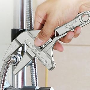 Large Open Adjustable Wrench Bathroom Wrench Tool Multi-function Short Handle To Unscrew The Water Pipe Faucet Repair Lightinthebox