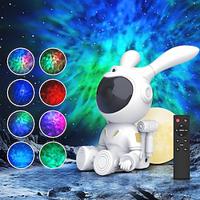 Intelligent Starlight Galaxy Projector Rotating Nebula Stars 24-Hour Timer Mode Projector Decorated with Starry Sky Projection Light in Bedroom Cute Rabbit Style Night Light Lightinthebox